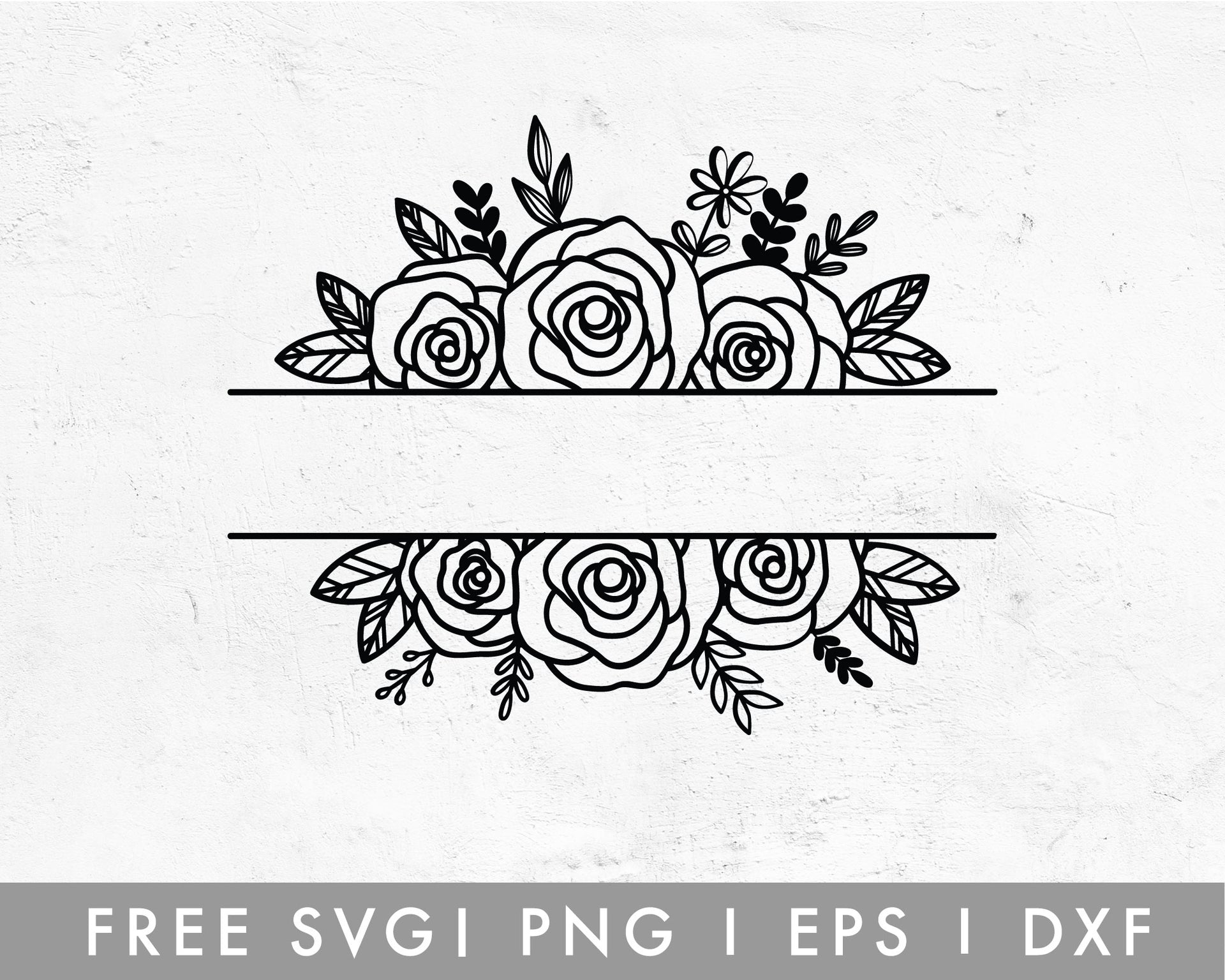 Rose SVG, Flower Border SVG, Rose Border SVG, Rose Cut File