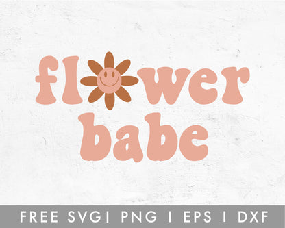 FREE Flower Babe SVG