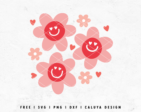 FREE Retro Valentines Day SVG | Hippie Valentine SVG Cut File for Cricut, Cameo Silhouette | Free SVG Cut File