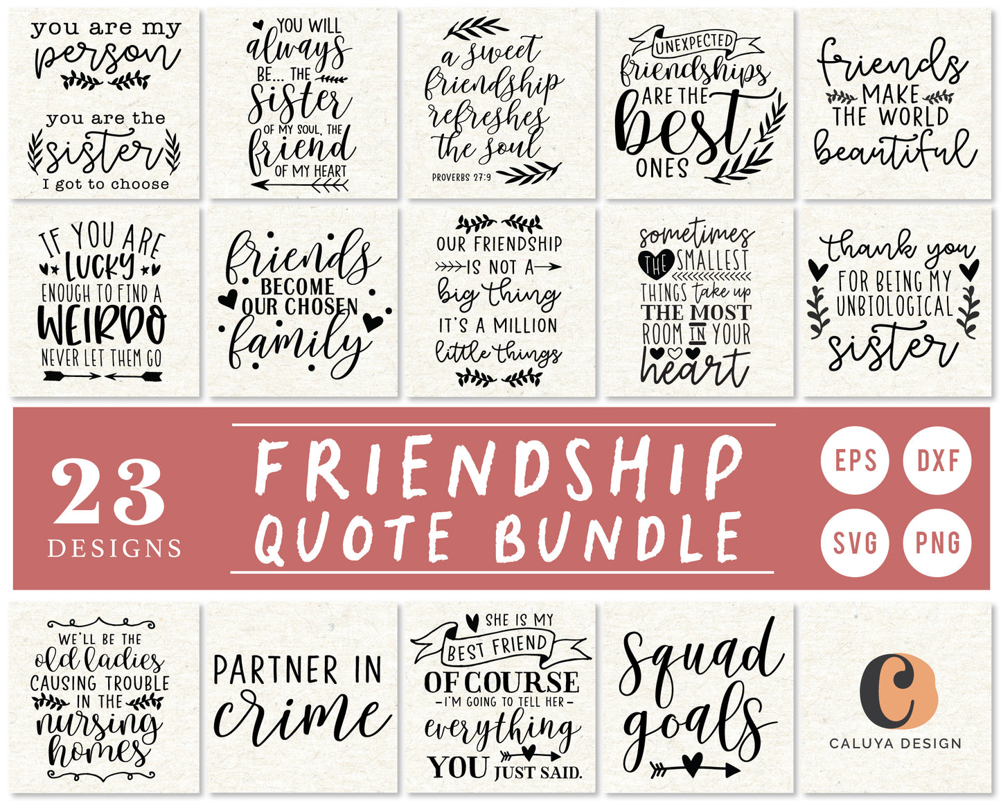 Friendship Quote SVG Bundle