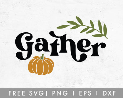 FREE Gather Pumpkin SVG