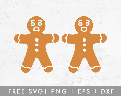 FREE Gingerbread Couple SVG