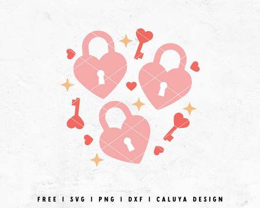 FREE Heart Lock SVG | Valentine's Day SVG Cut File for Cricut, Cameo Silhouette | Free SVG Cut File