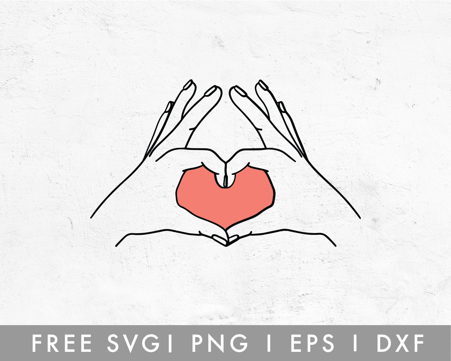 FREE Heart With Hand SVG
