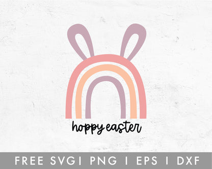 FREE Hoppy Easter SVG Cut File for Cricut, Cameo Silhouette | Free SVG Cut File