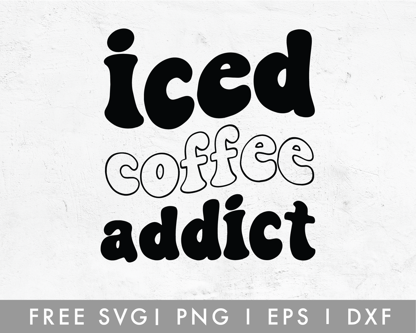 FREE Iced Coffee Addict SVG