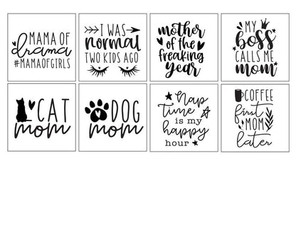 Cool Mom Quote SVG Bundle | 20 Pack