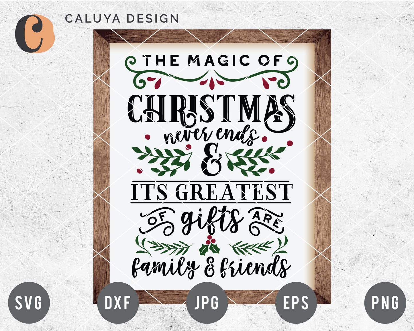 The Magic Of Christmas Sign SVG