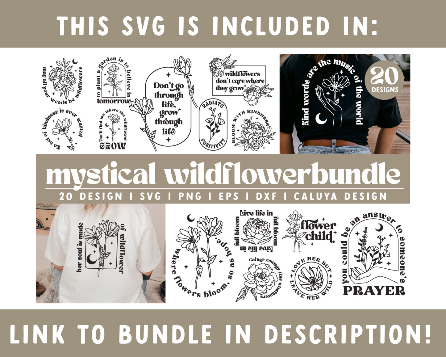 Boho Flower SVG |  May All Your Weeds Be Wildflowers