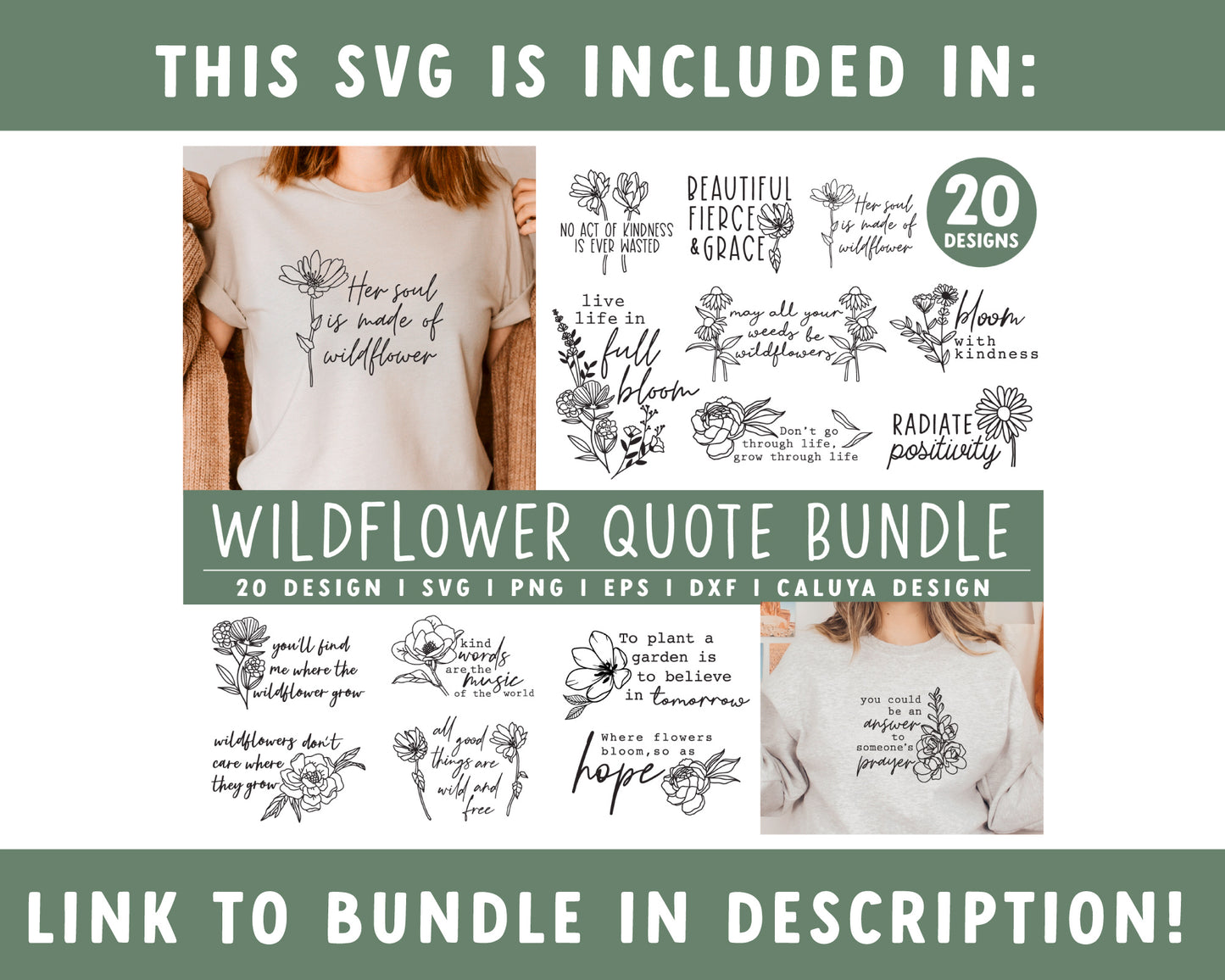 Wildflower SVG | Gather Courage Like Wildflowers