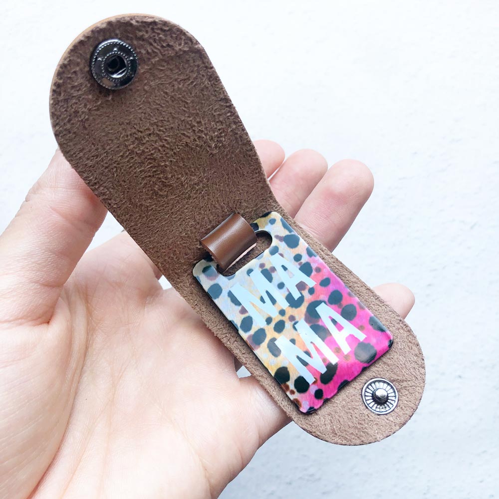 Sublimation Sustainable Leather Keychains