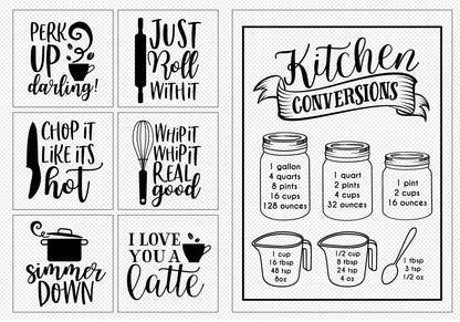 Kitchen Sign Making SVG Bundle | 25 Pack