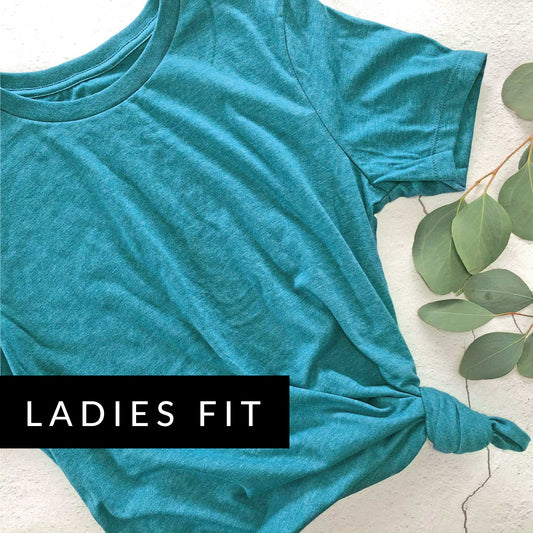 Ladies Tag-Less Tee Bluebird