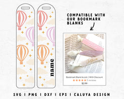 Bookmark Template SVG | Hot Air Balloon SVG – Caluya Design