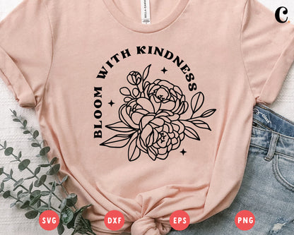 Boho Flower SVG |  Bloom With Kindness