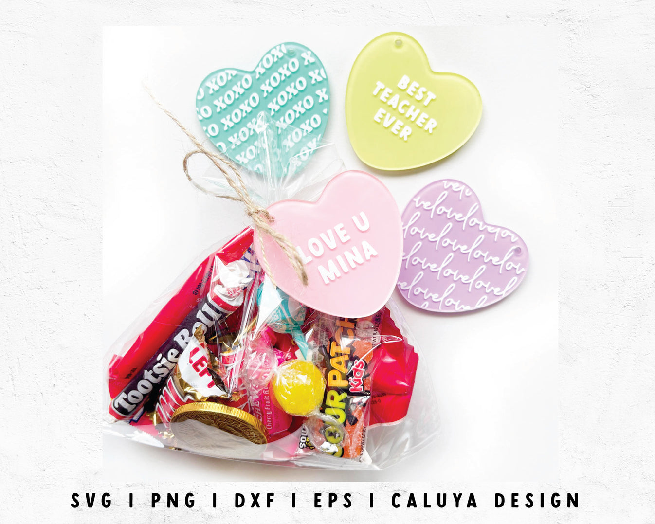 FREE Valentine Heart Blank Template Heart Candy SVG Caluya Design