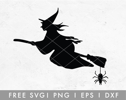 FREE Flying Witch SVG