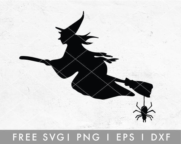 FREE Flying Witch SVG For Cricut, Cameo Silhouette – Caluya Design