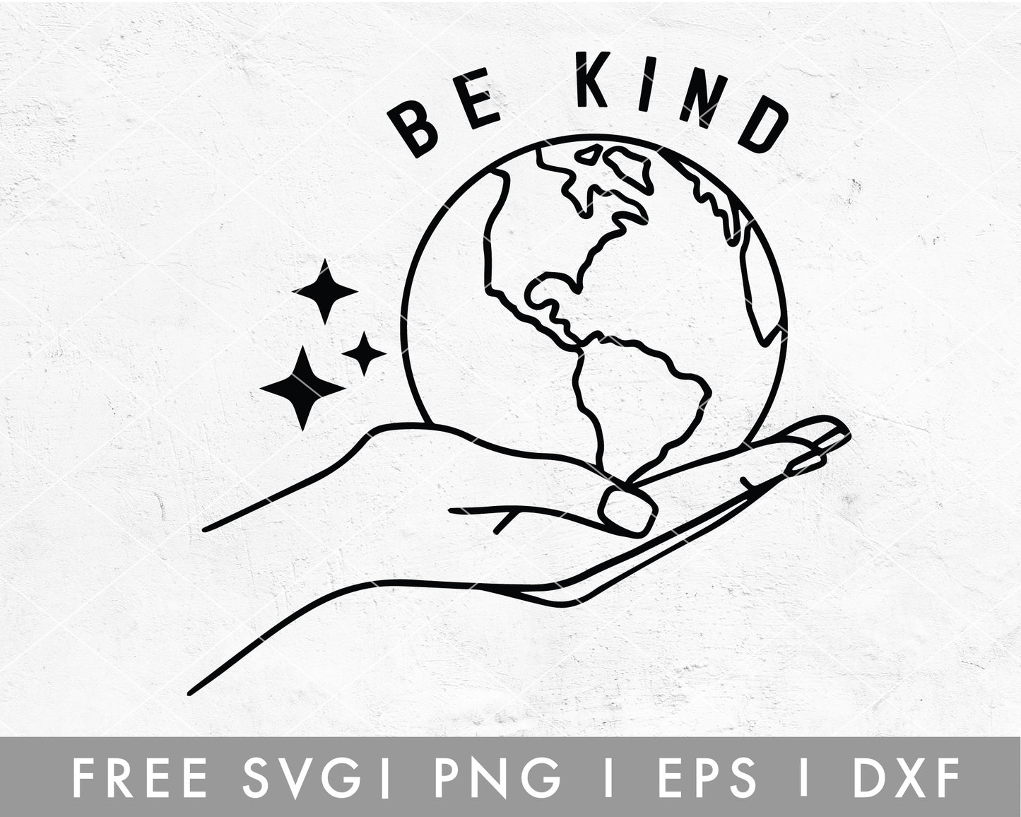 Free Be Kind To Earth SVG