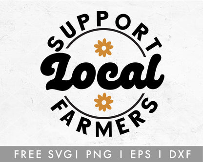 FREE Support Local Farmers SVG