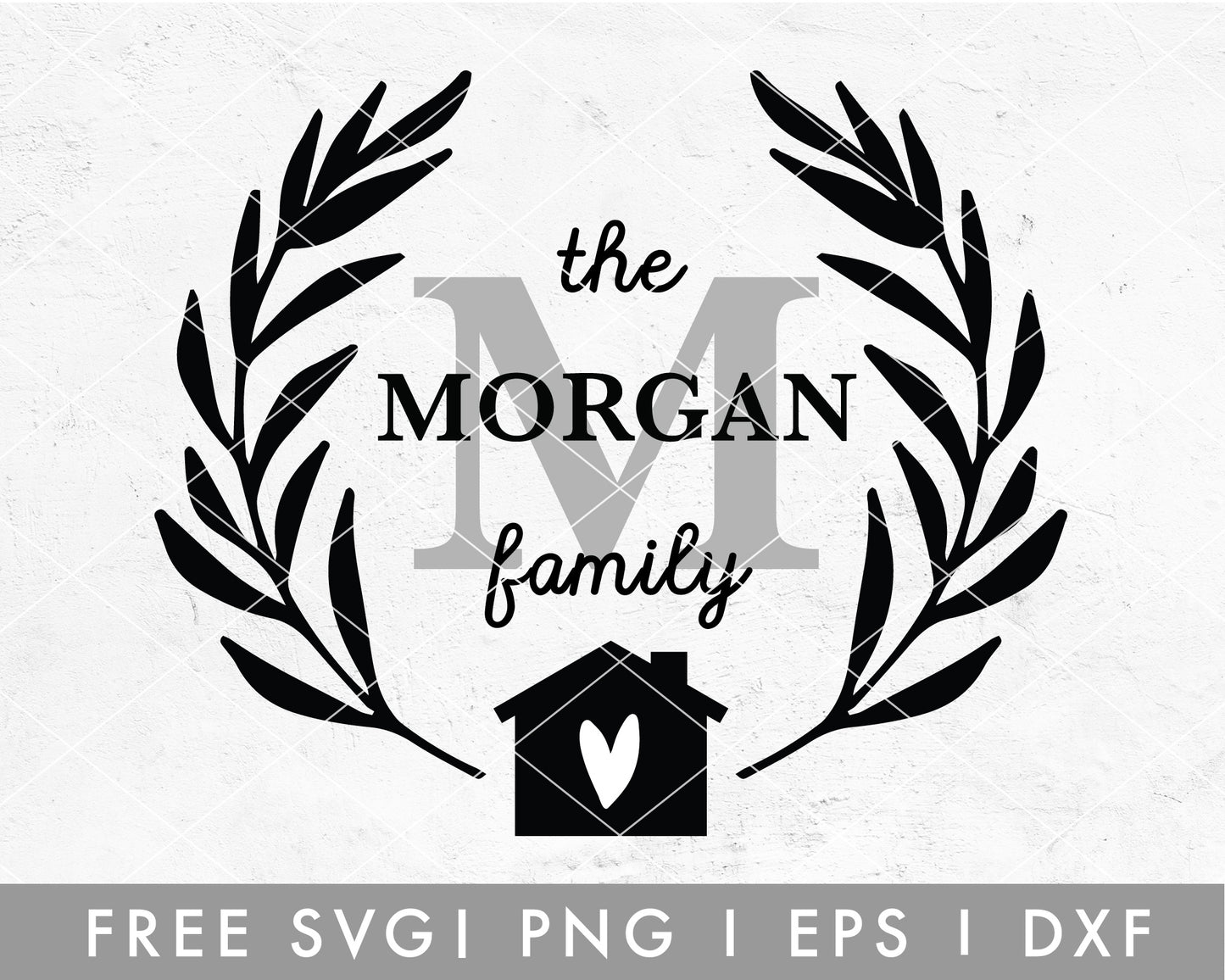 Free Farmhouse Home Monogram SVG