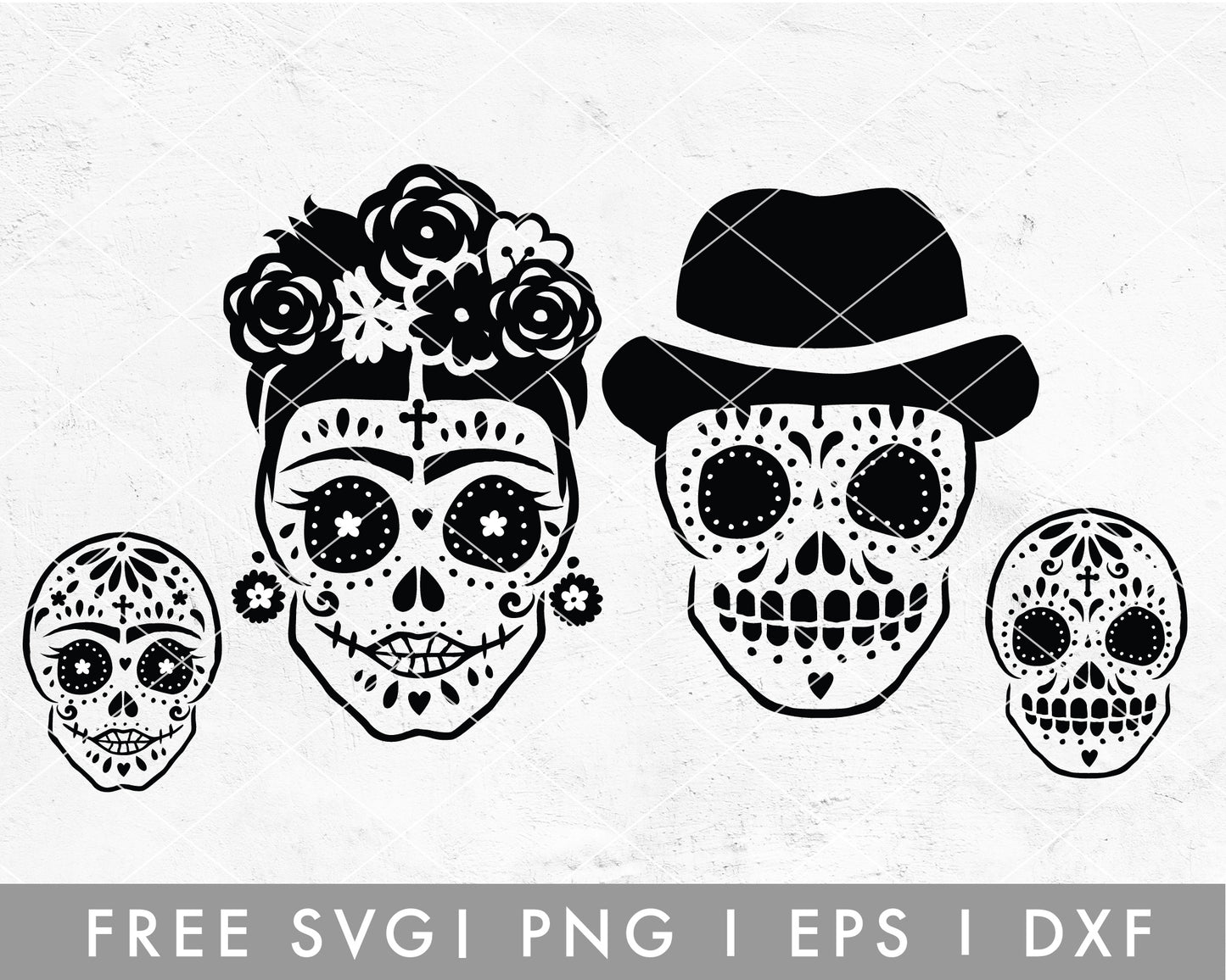 FREE Cinco De Mayo Sugar Skull SVG Set