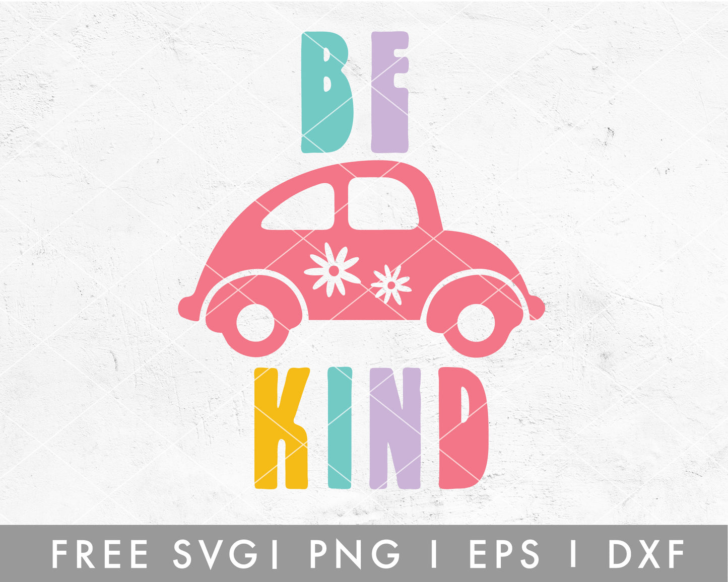 FREE Be Kind Retro Bug SVG