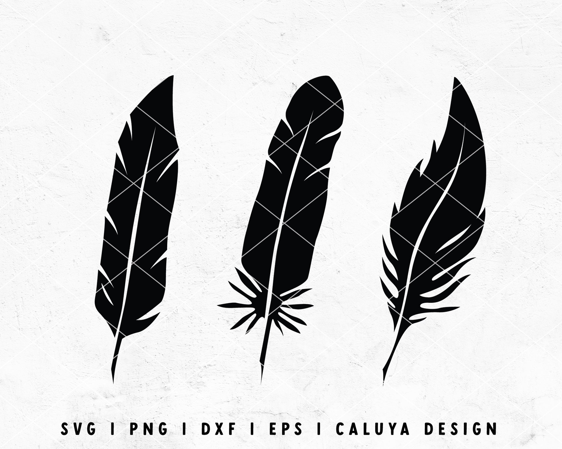 Feather SVG Bundle, Feather Silhouette Clipart, Feathers Cut File, Hand  Drawn Feather Cut Files / Files for Cricut, Instant Download Vector 