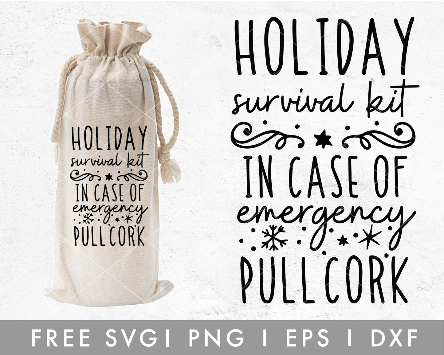 FREE Holiday Survival Kit SVG