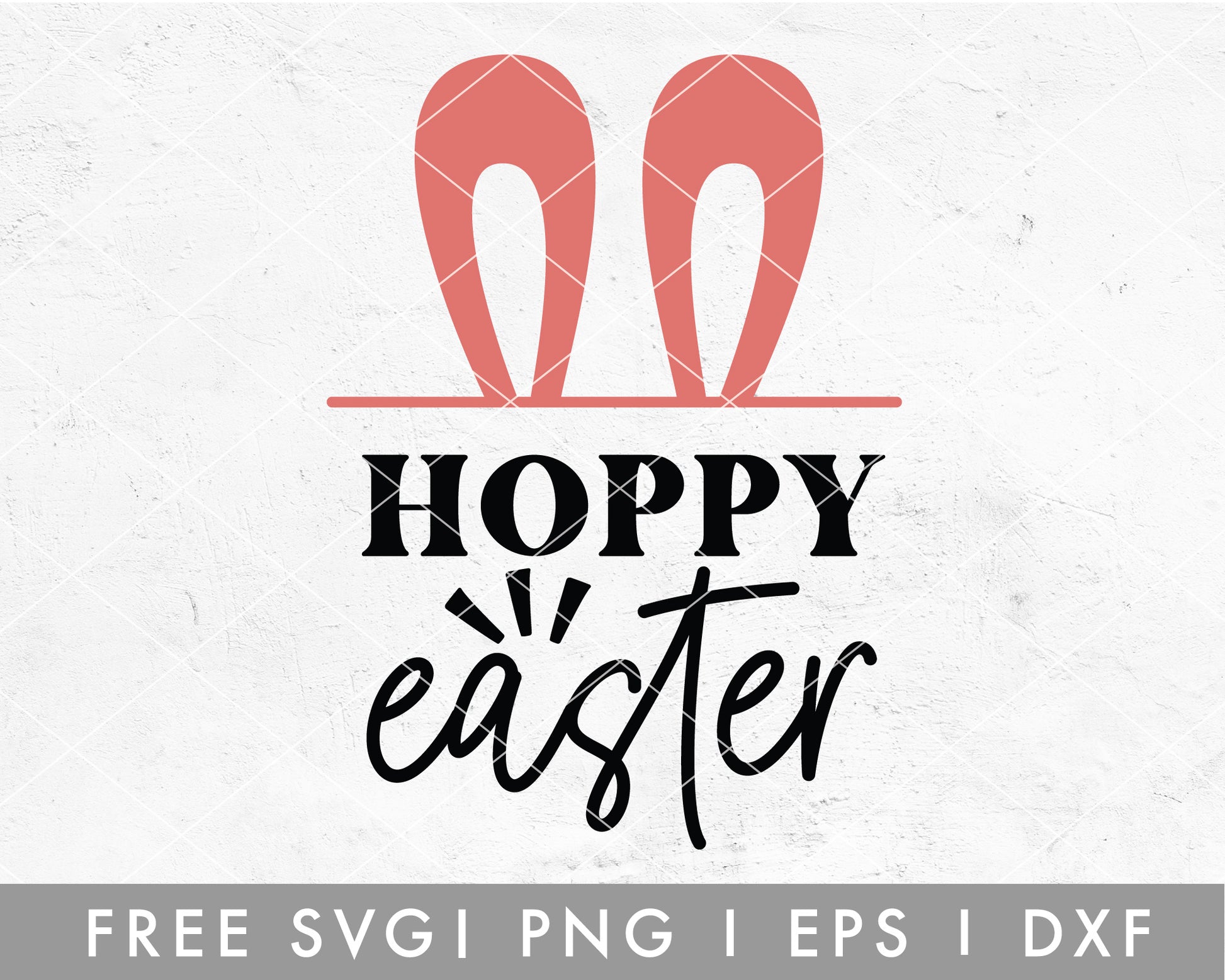 FREE Hoppy Easter SVG File for Cricut, Cameo Silhouette | Free SVG Cut File
