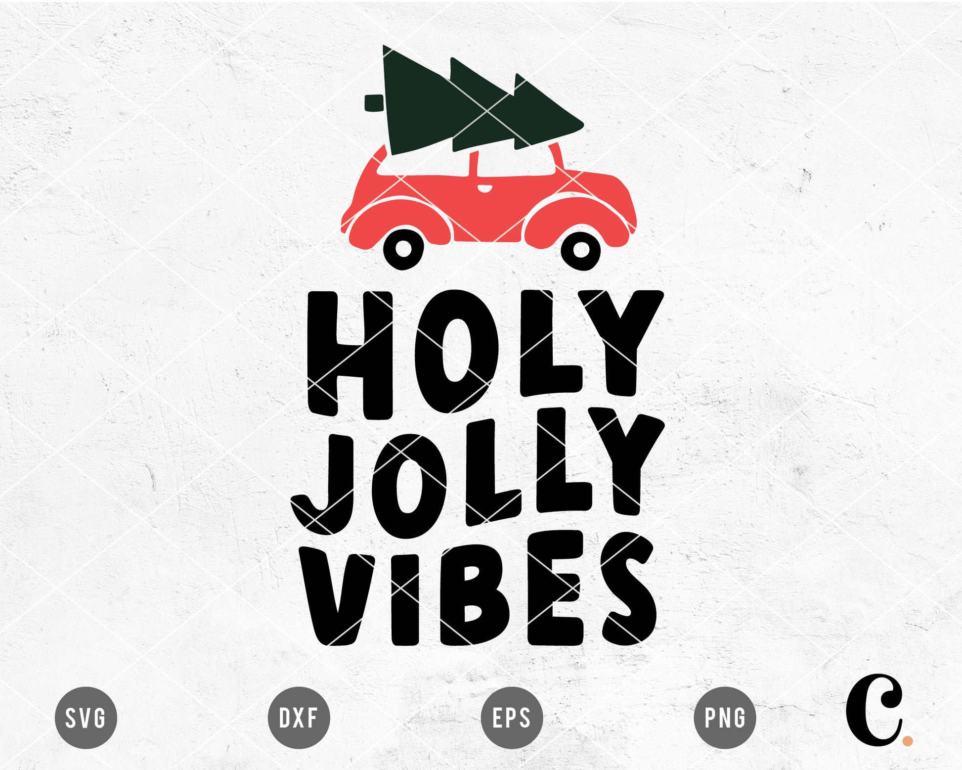 Holy Jolly Vibes SVG For Cricut, Cameo Silhouette | Christmas SVG Cut File, Holiday SVG Cut File for Kids