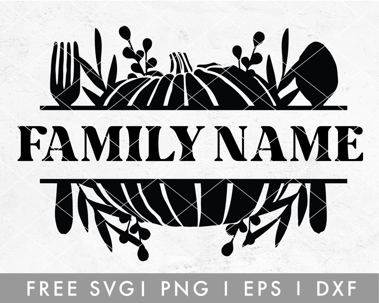 FREE Pumpkin Monogram SVG