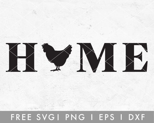 FREE Farmhouse Home Sign SVG G Cut File for Cricut, Cameo Silhouette | Free SVG Cut File
