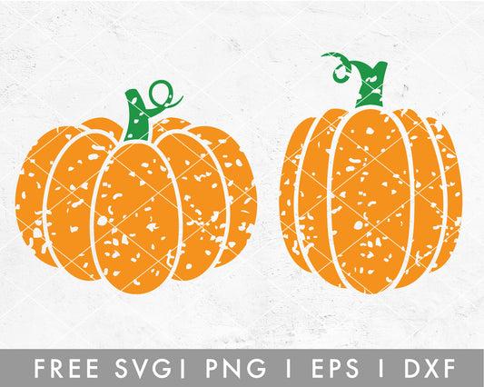 FREE Distressed Pumpkin SVG