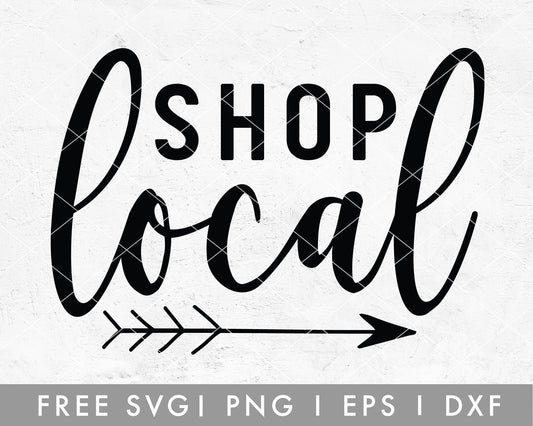 FREE Shop Local SVG Cut File for Cricut, Cameo Silhouette | Free SVG Cut File