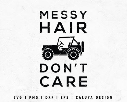 FREE Messy Hair SVG | ATV SVG Cut File for Cricut, Cameo Silhouette | Free SVG Cut File