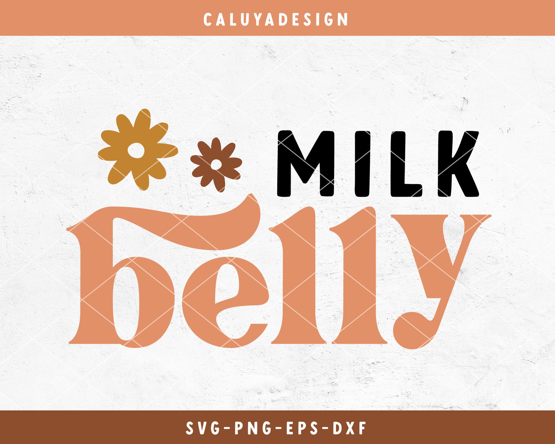 Milk Belly SVG Cut File for Cricut, Cameo Silhouette | Boho Baby SVG