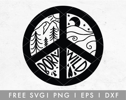FREE Born Wild Badge SVG