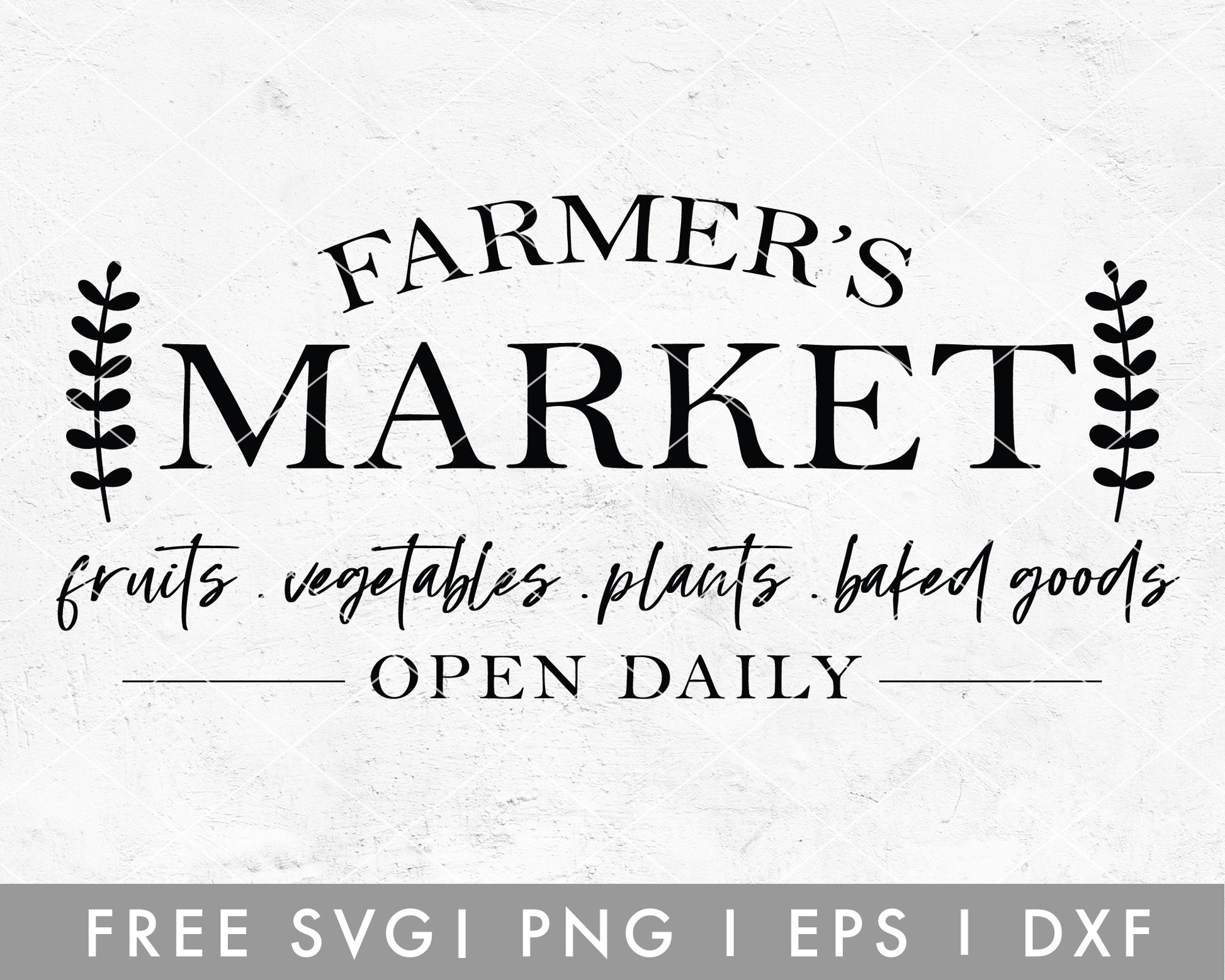 FREE Farmers Market SVG Cut File for Cricut, Cameo Silhouette | Free SVG Cut File