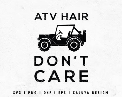 FREE ATV Hair SVG | Jeep SVG Cut File for Cricut, Cameo Silhouette | Free SVG Cut File