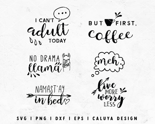 FREE Funny Quote SVG | Humorous Quote SVG Cut File for Cricut, Cameo Silhouette | Free SVG Cut File