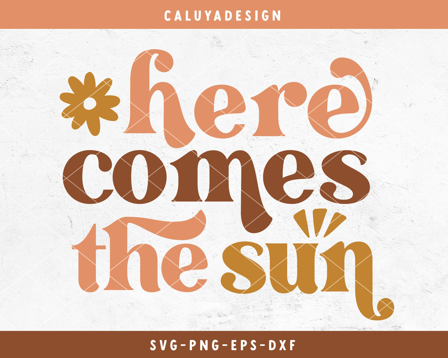 Here Comes The Sun SVG Cut File for Cricut, Cameo Silhouette | Boho Baby SVG Cut File