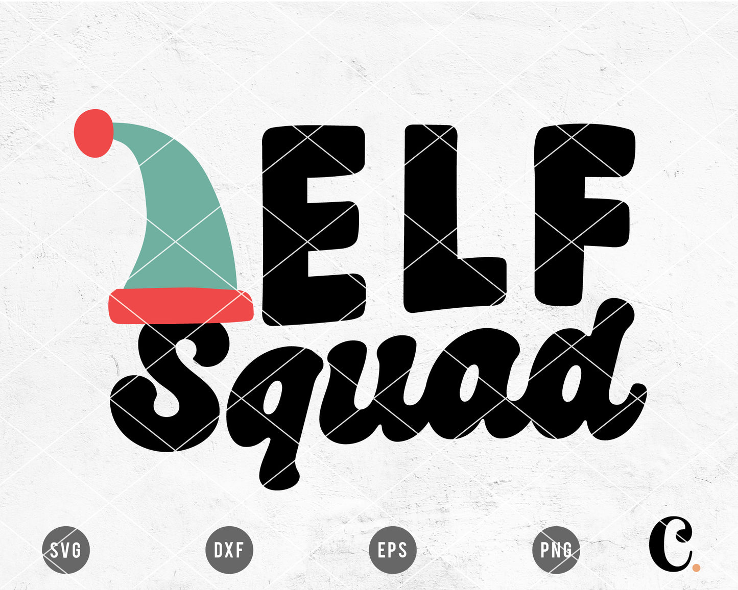 Elf Squad SVG Cut File for Cricut, Cameo Silhouette | Christmas SVG Cut File, Holiday SVG Cut File for Kids