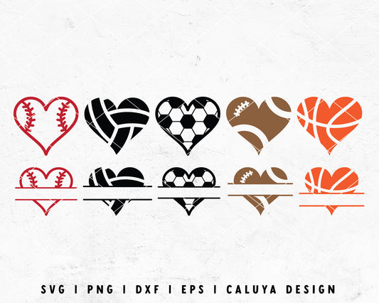 FREE Sports SVG | Heart Monogram SVG  Cut File for Cricut, Cameo Silhouette | Free SVG Cut File