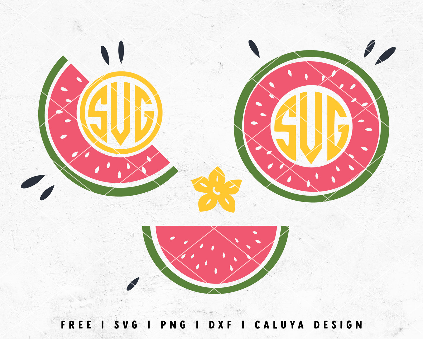 FREE Watermelon SVG | Fruit SVG | Summer SVG Cut File for Cricut, Cameo Silhouette | Free SVG Cut File