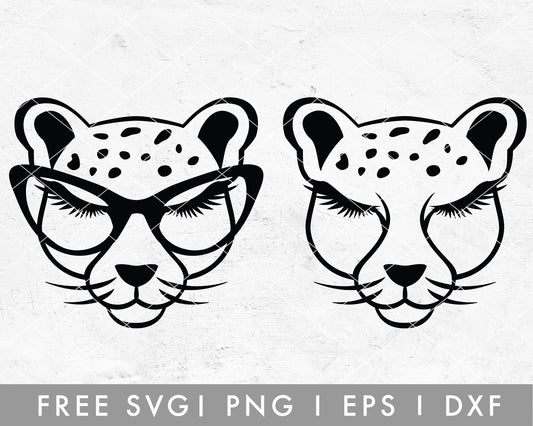 FREE FREE Animal Face SVG | Cheetah SVG Cut File for Cricut, Cameo Silhouette | Free SVG Cut File
