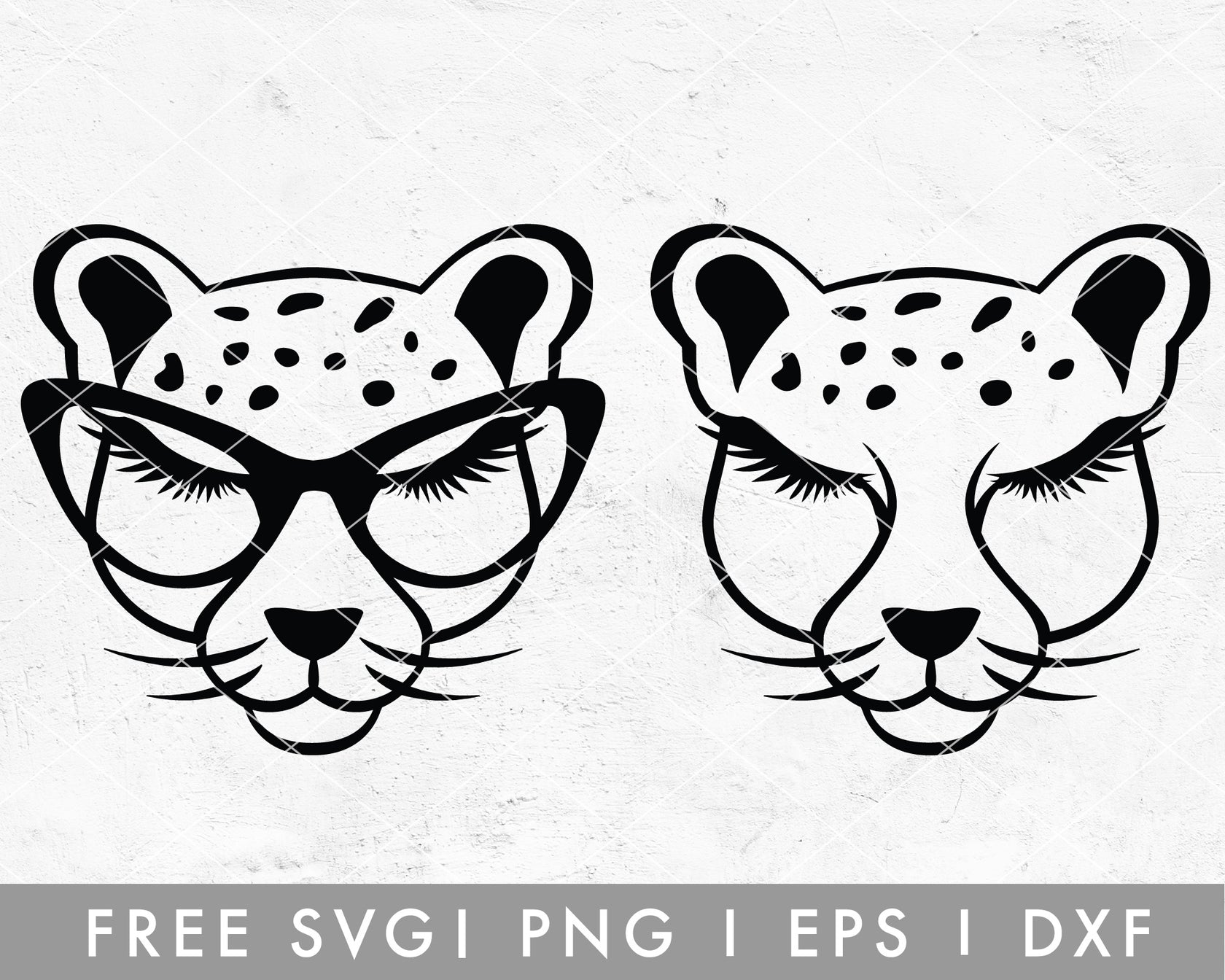 Free FREE Animal Face SVG Cheetah SVG Cut File for Cricut, Cameo