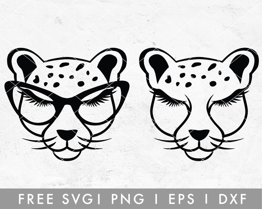 Free FREE Animal Face SVG | Cheetah SVG Cut File for Cricut, Cameo ...