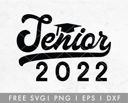 FREE Bold Senior 2022 SVG+A6 Cut File for Cricut, Cameo Silhouette | Free SVG Cut File