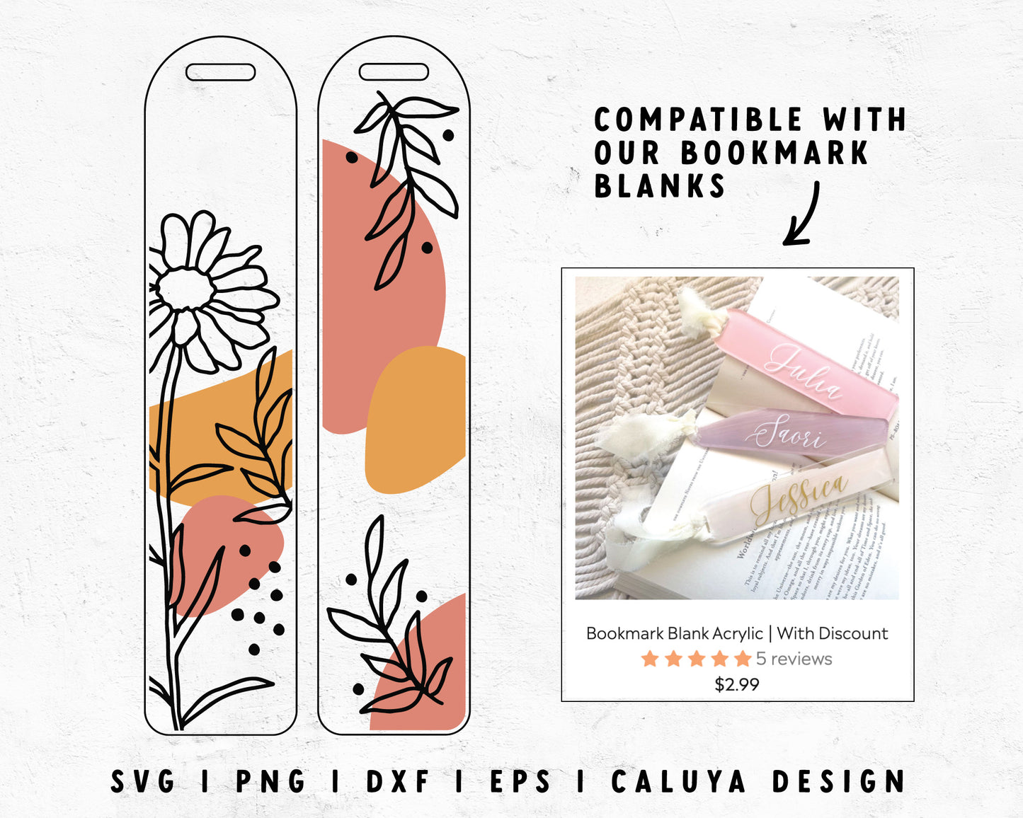 Bookmark Template SVG  Boho Desert SVG – Caluya Design